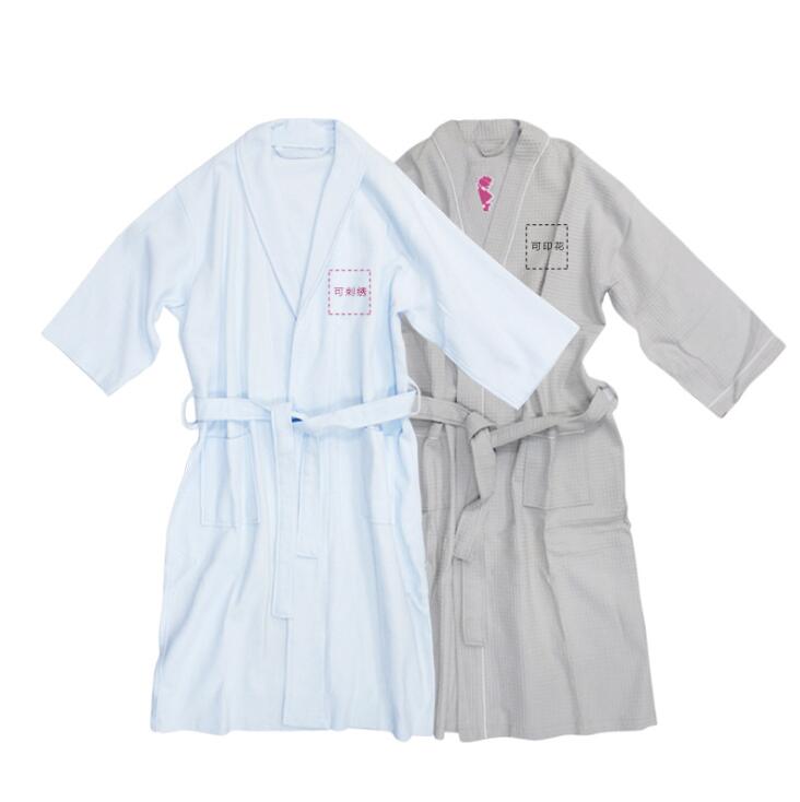 三明源头工厂直供男女适用舒适柔软吸水性强定制棉质浴衣